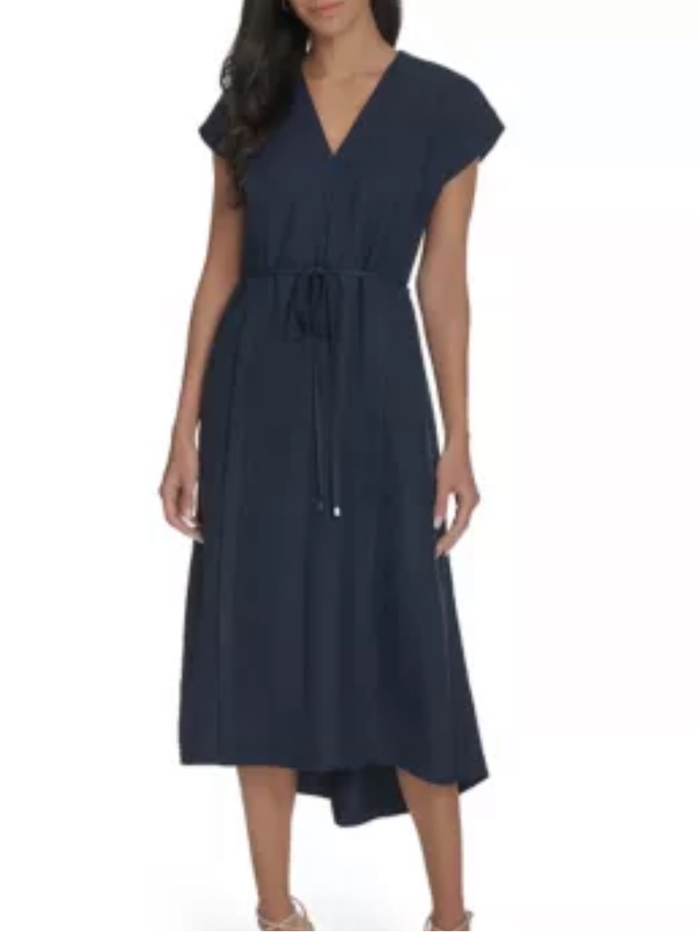 Calvin Klein Women's Cap Sleeve V-Neck Fit and Flare Dress Sz 6 NWT -